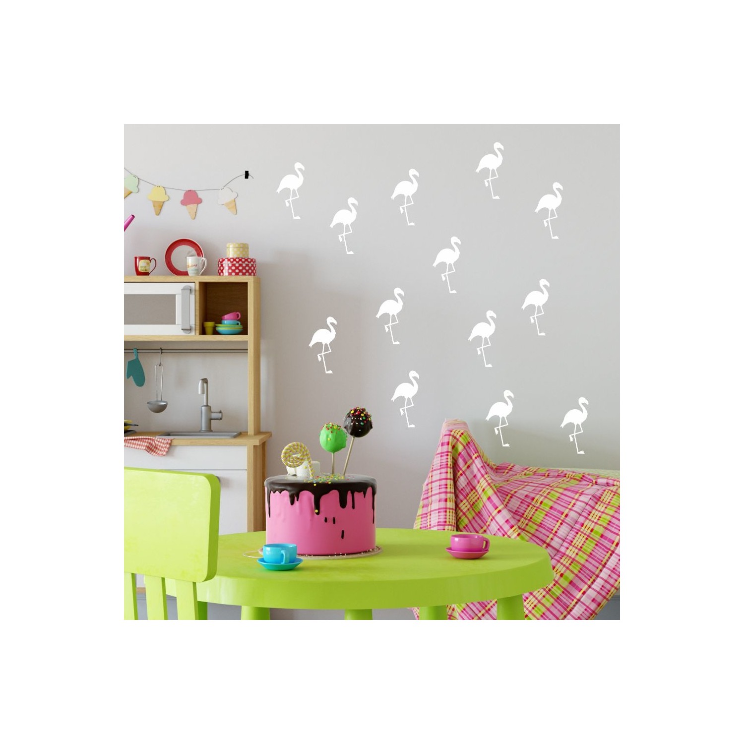 Kozanat Duvar Etiketi / Sticker Flamingo Model Fiyatı