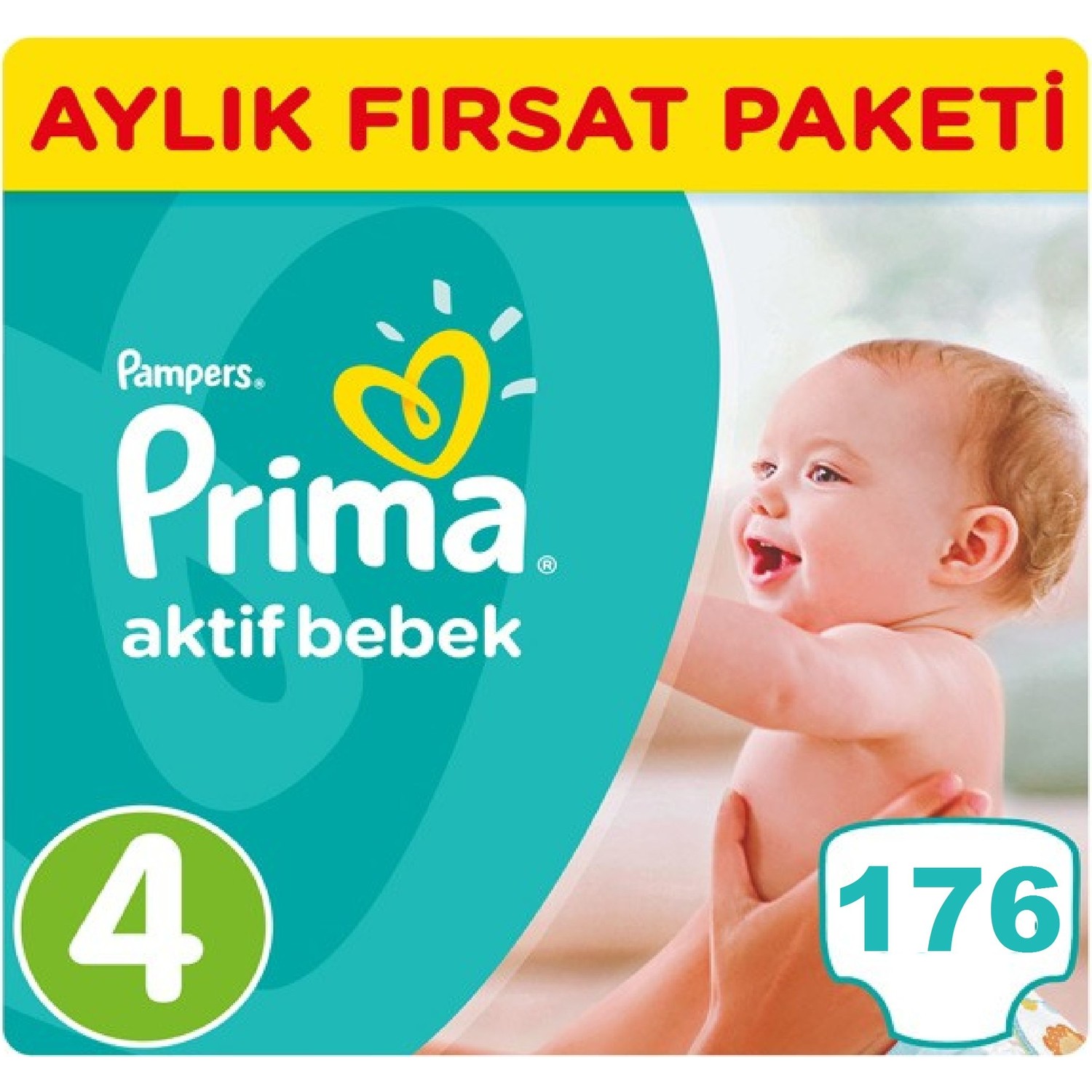 Prima Bebek Bezi Aktif Bebek 4 Beden Maxi Aylık Fırsat Fiyatı