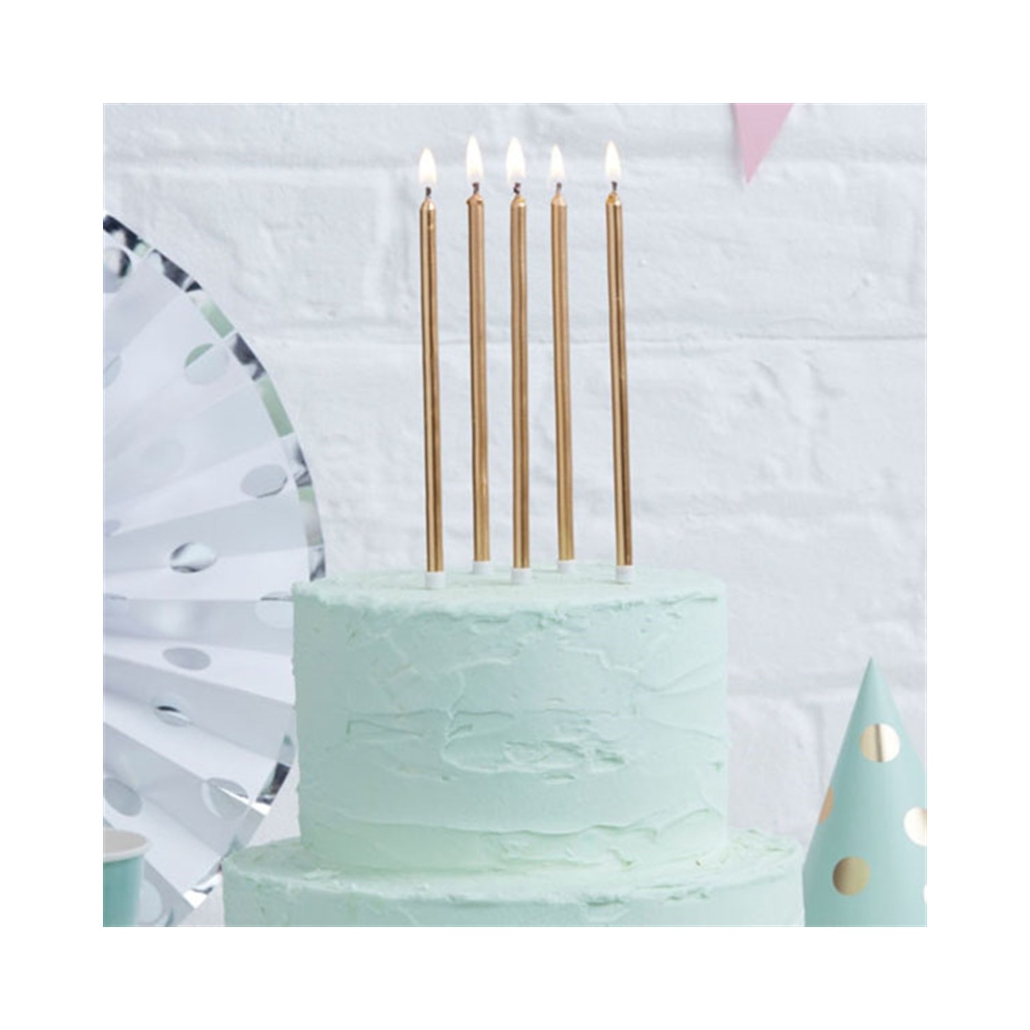 Partifabrik Uzun Gold Pasta Mumu 20 cm 12 Adet Fiyatı