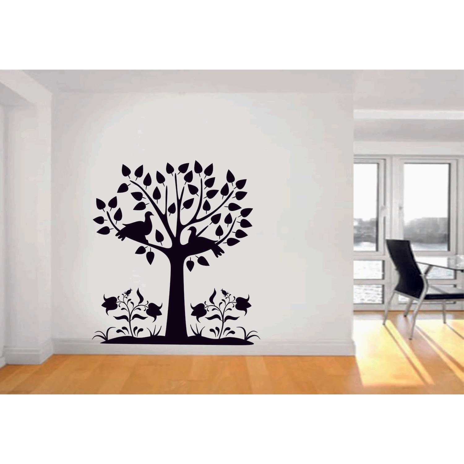 Başaran Sticker Ağaç V Çiçekler Duvar Sticker Fiyatı