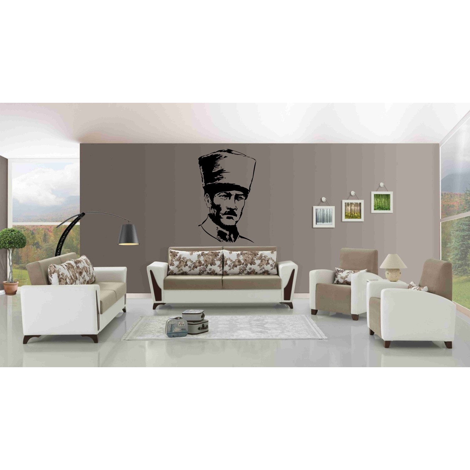 Başaran Sticker Atatürk Büst7 Duvar Sticker Fiyatı