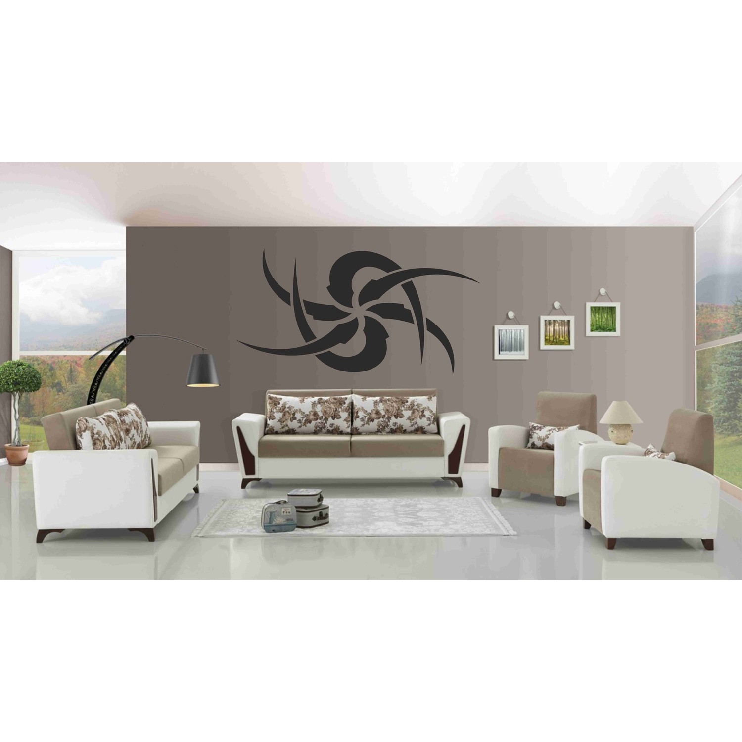 Başaran Sticker Salon Odası Tribal Duvar Sticker Fiyatı