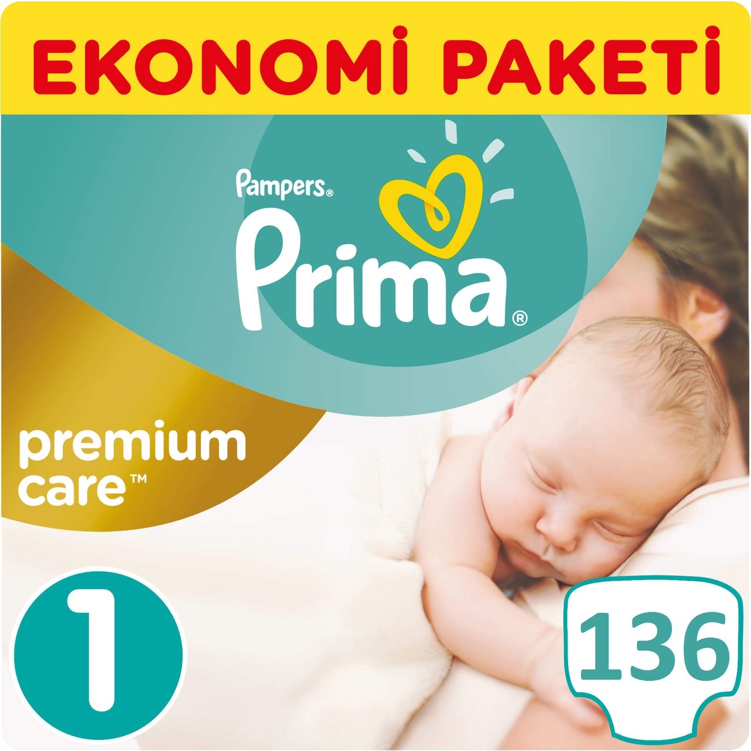 Prima Bebek Bezi Premium Care 1 Beden Yenidoğan 68x2 (136 Fiyatı