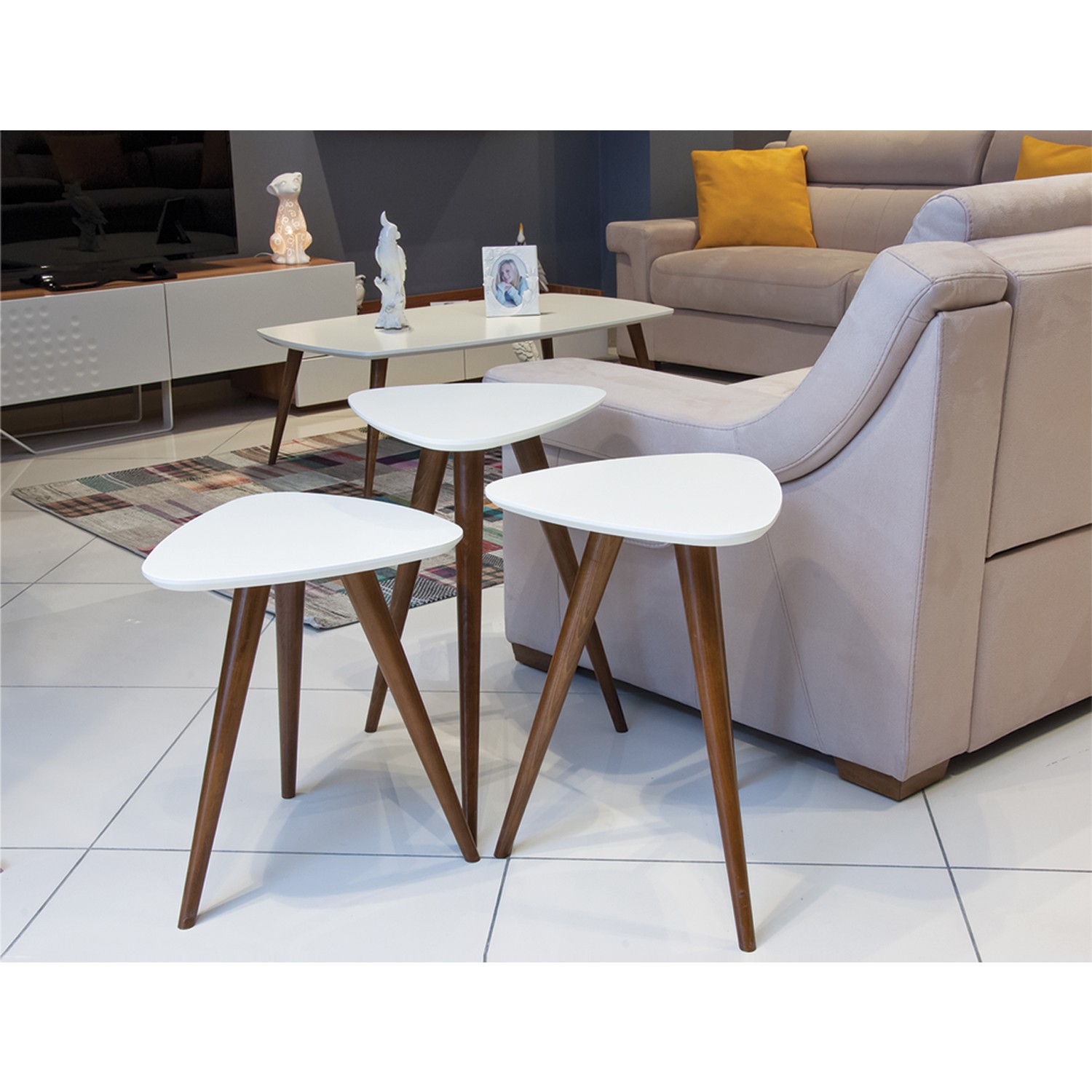 Levent Mobilya Üçgen Zigon 3636 Sehpa Beyaz Fiyatı Levent Mobilya Üçgen Zigon 3636 Sehpa Beyaz Fiyatı