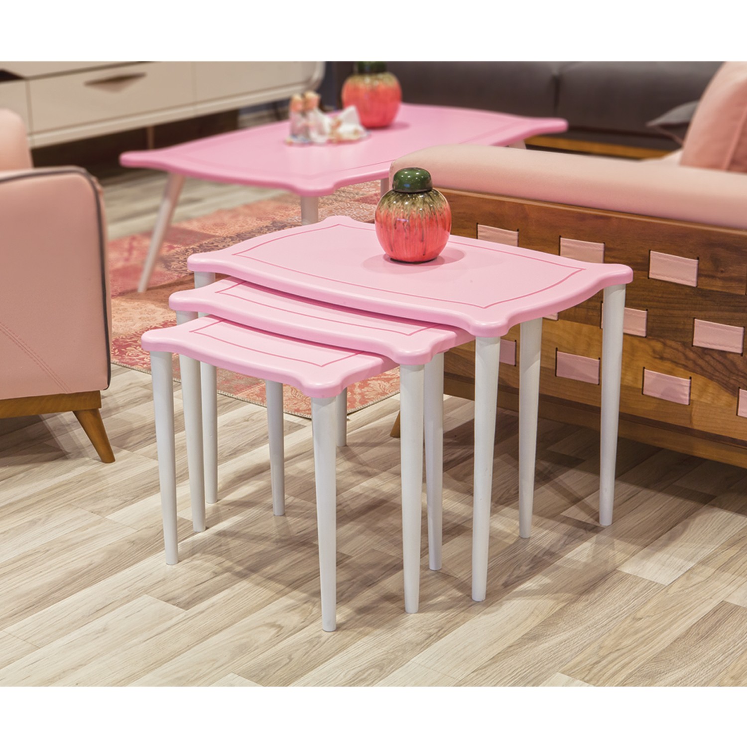 Levent Mobilya Prenses 3715 Zigon Sehpa Pembe Fiyatı Levent Mobilya Prenses 3715 Zigon Sehpa Pembe Fiyatı