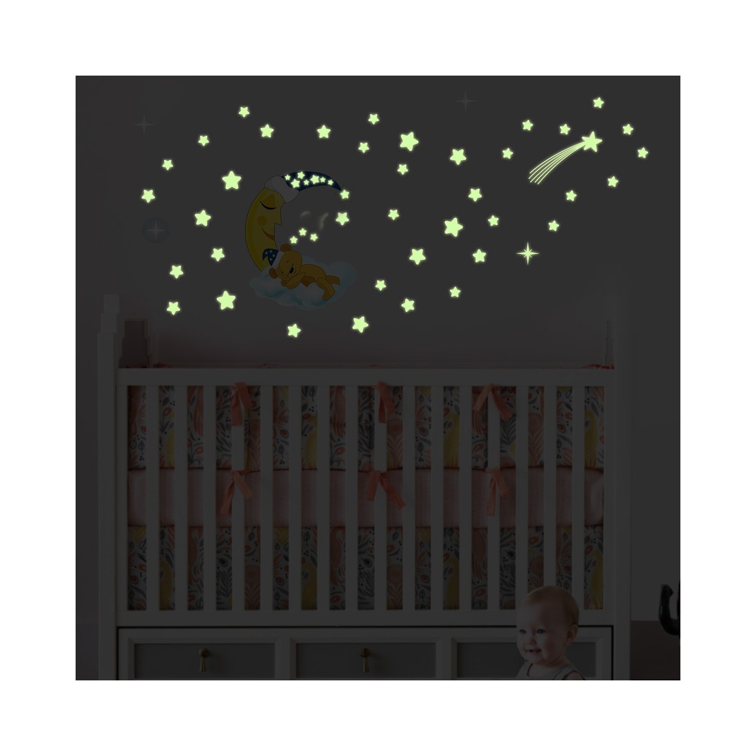 Dekor Loft Gece Parlayan Uykucu Ayıcık Sticker Fs 207 Fiyatı