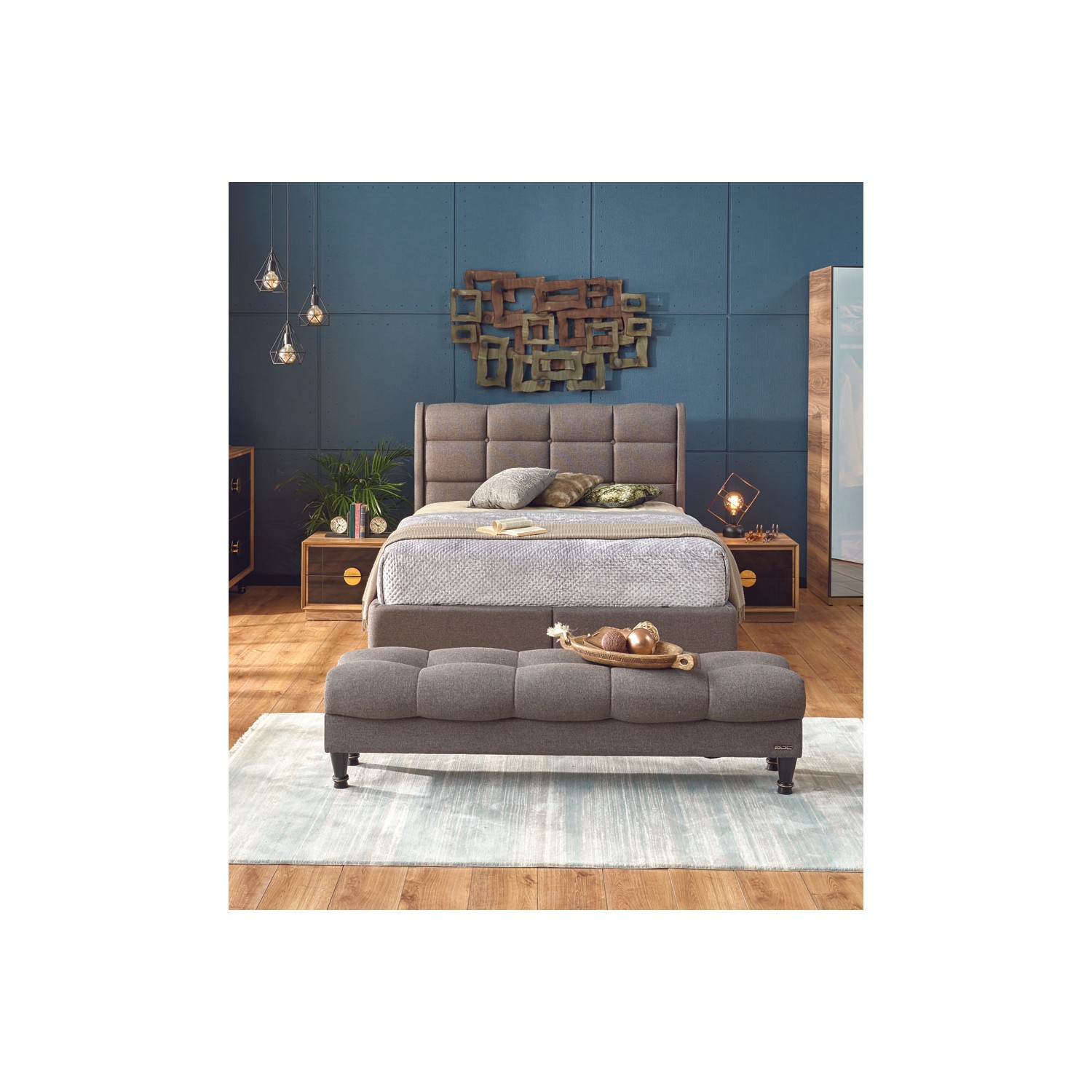 Event Yatak Odası Sandıklı Baza Karyola + Başlık + Bench Fiyatı