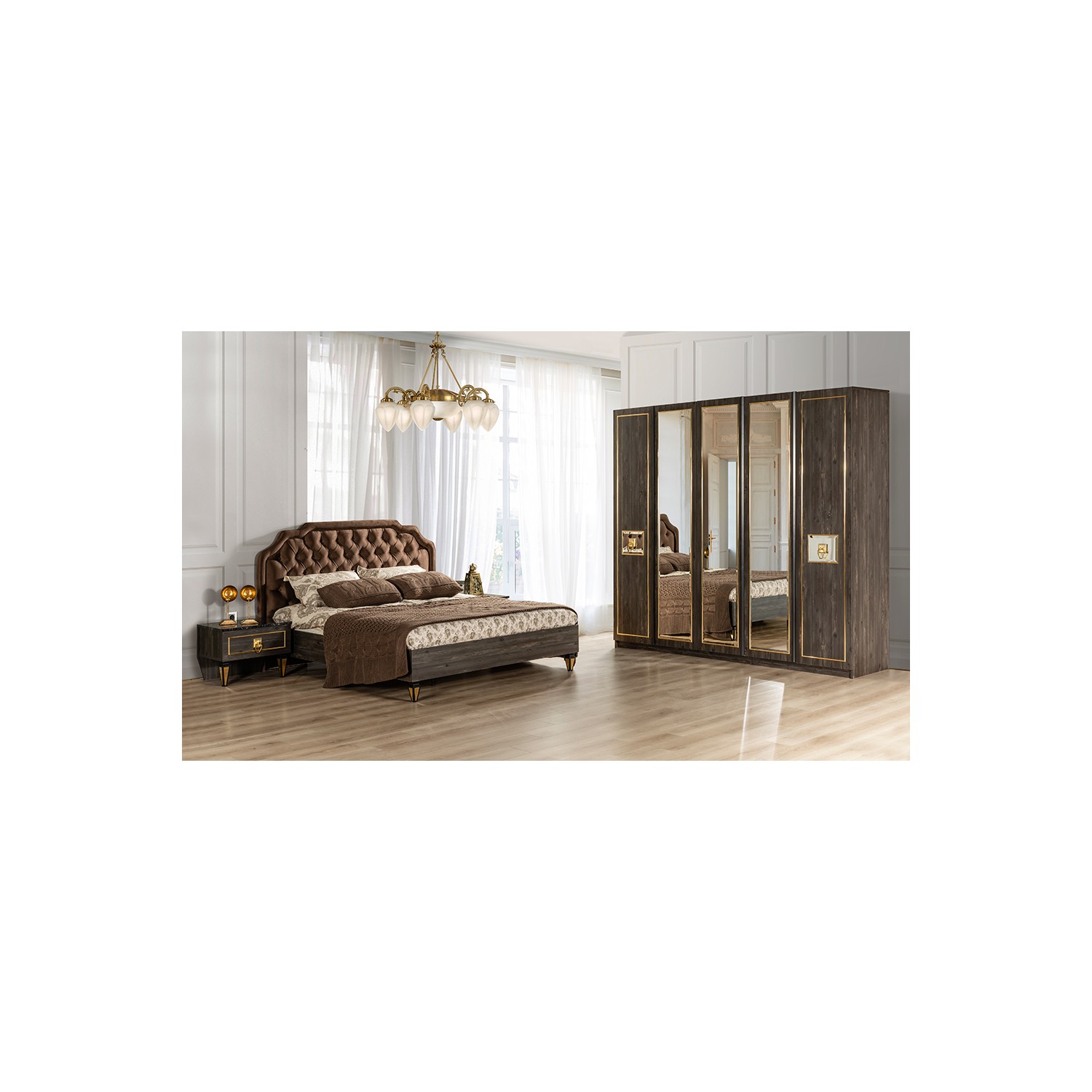 Yıldız Mobilya Boğaziçi Art Deco Yatak Odası Kapaklı Fiyatı