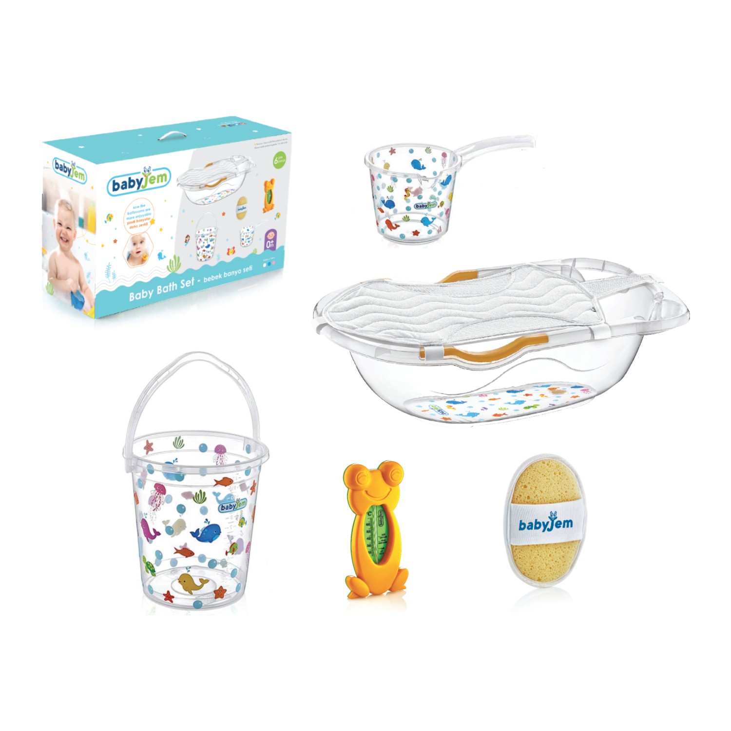 BabyJem Bebe Lüx Banyo Küvet Seti 6 Parça Fiyatı BabyJem Bebe Lüx Banyo Küvet Seti 6 Parça Fiyatı