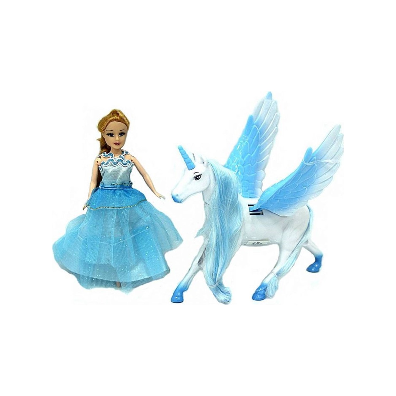 Vardem Mavi Peri Masalı Bebek Ve Kanatlı At Fiyatı