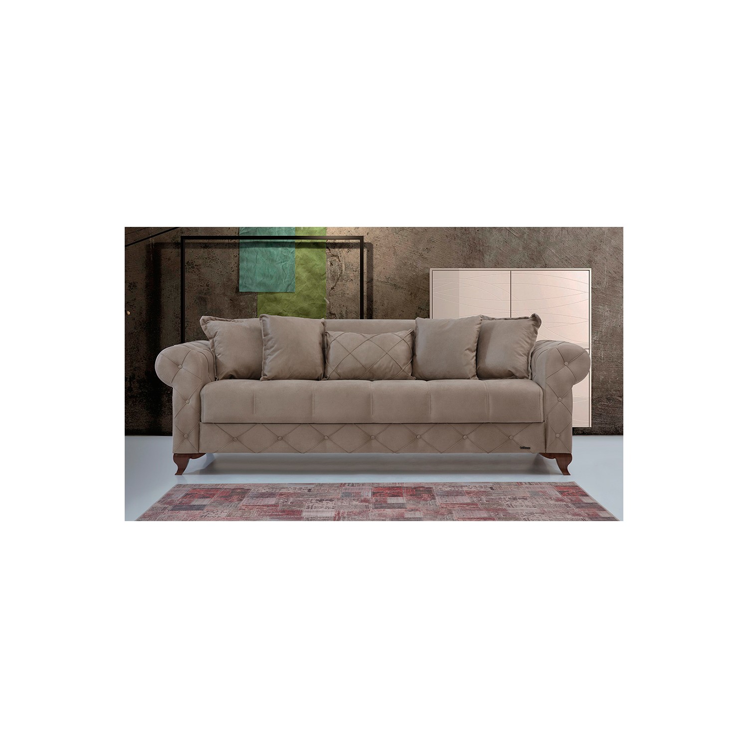 Yıldız Mobilya Belarus Salon Takımı Bordo Fiyatı