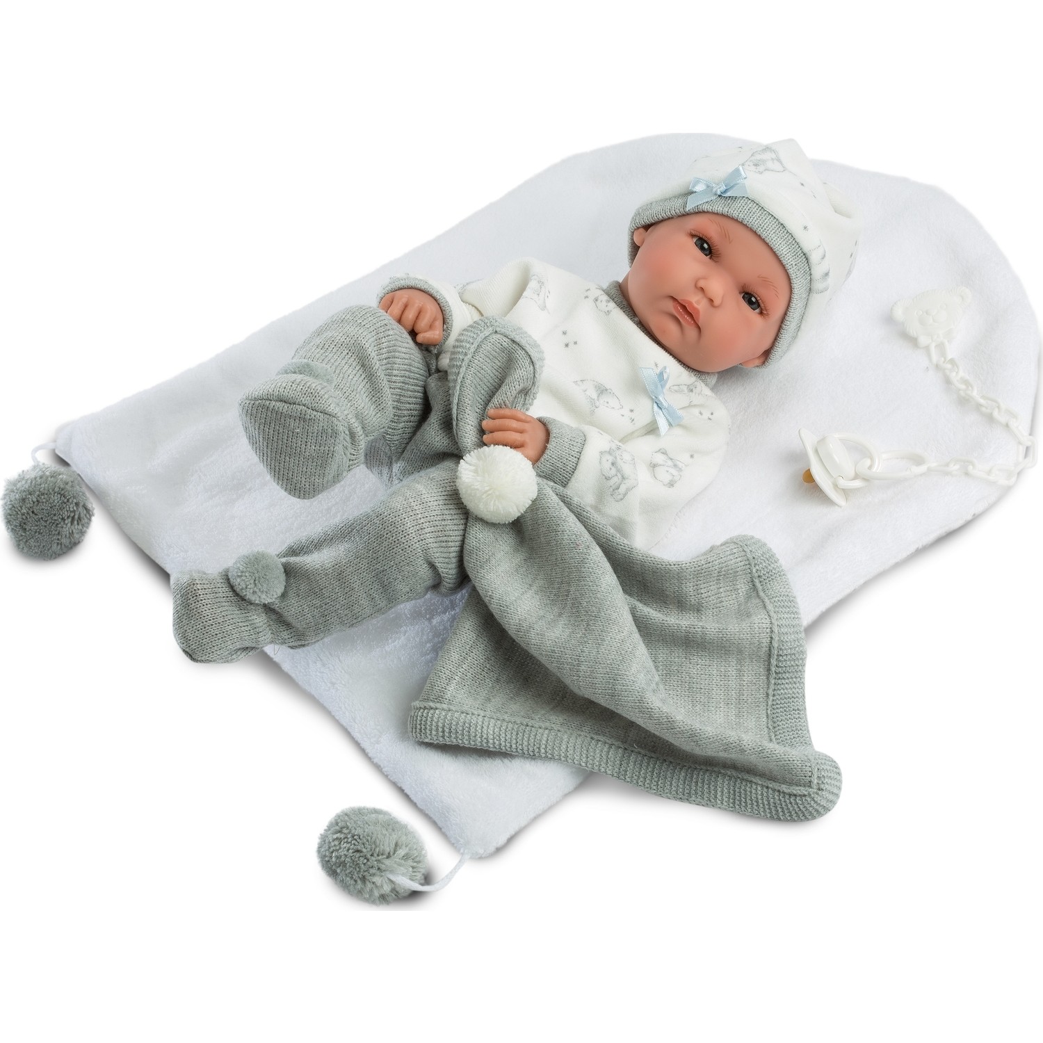 Llorens Pipo Pijama Gris Con Cambiador 35 cm Bebek Fiyatı