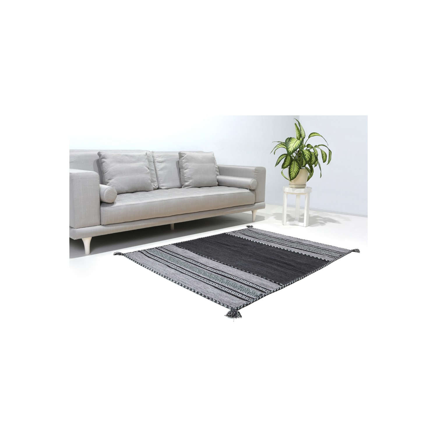 Myhome Hali İskandinav Kilim Trb01 Koyu Gri Fiyatı