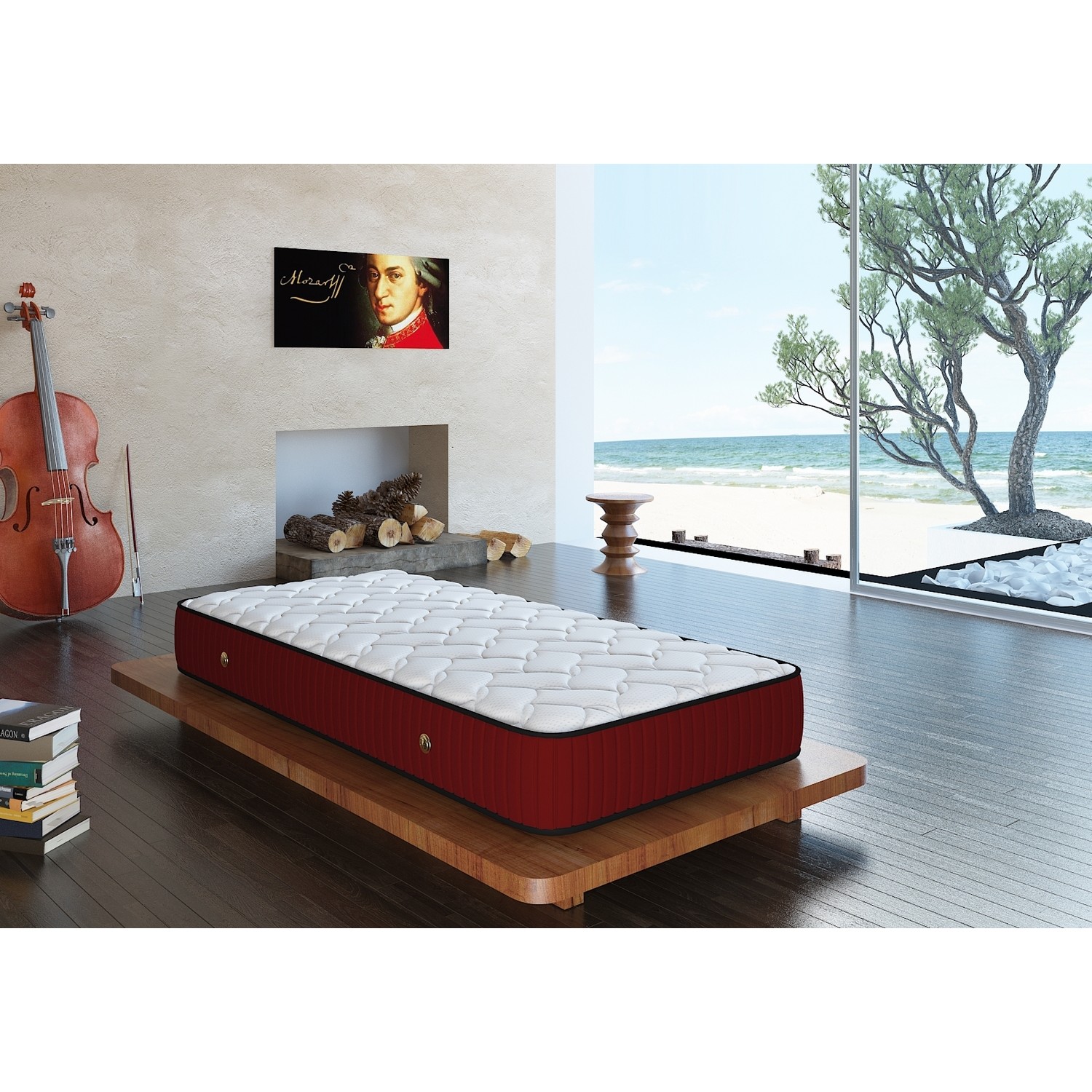 Sleep Comfort Atlas Full Tek Kişilik Yatak Bordo 80x180 Fiyatı
