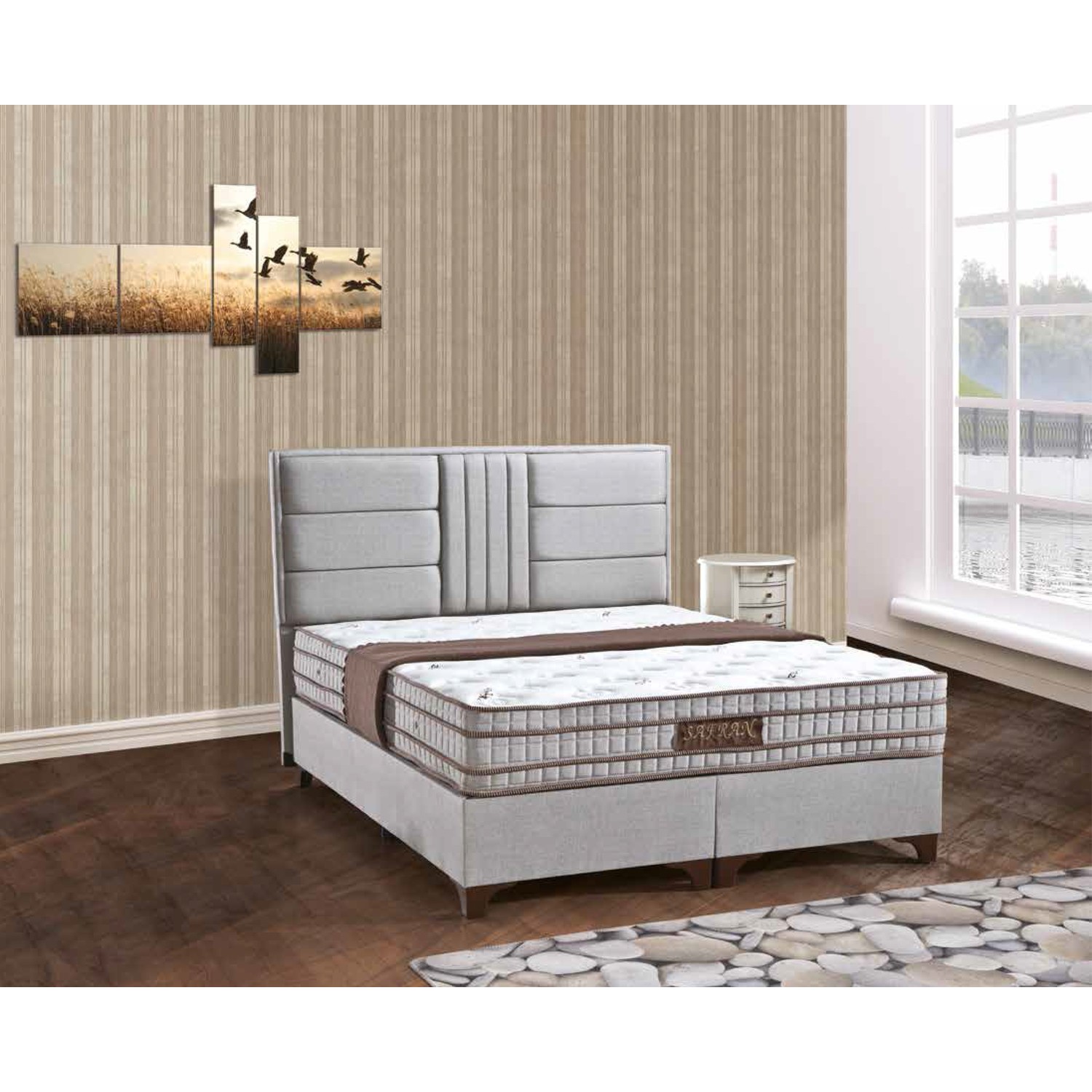 Sleep Comfort Safran Yatak Baza Başlık Set 90x190 Fiyatı