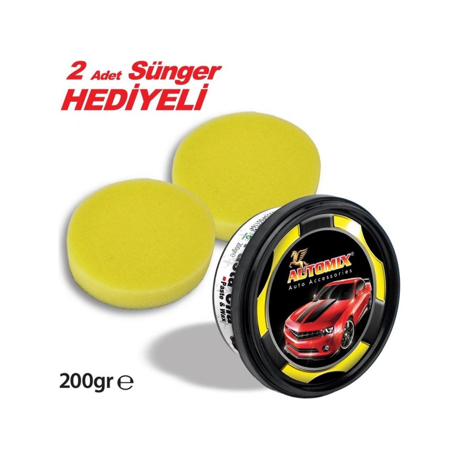 Automix Carnaubalı Pasta Cila 200gr + 2ad Uygulama Süngeri Fiyatı