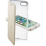 Cellularline iPhone 7/8  Clearbook Altın Kılıf