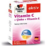 Doppelherz Aktiv Vitamin C+ Çinko+ Vitamin E 40 Tablet