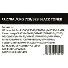 Newmark HP 78A Siyah Muadil Toner (Çipli) CE278A