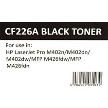 26A Siyah Muadil Toner (Çipli) CF226A