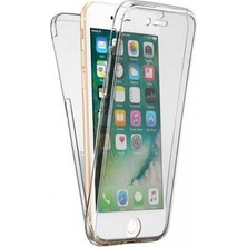 Gpack Apple iPhone 8 Kılıf Ön Arka Şeffaf Silikon Koruma Şeffaf