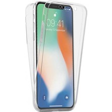 Case Street Apple iPhone XR Kılıf Ön Arka Şeffaf Silikon Koruma Şeffaf
