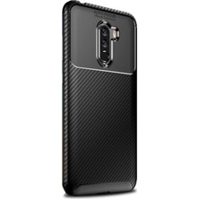 Gpack Xiaomi Pocophone F1 Kılıf Negro Karbon Dizayn Silikon + Nano