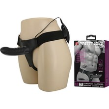 Pretty Love Marvin İçi Boş Titreşimli Belden Bağlamalı Zenci Vibratör Strapon Penis