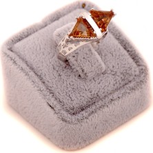 Sümer Telkari Renk Değiştiren Sultan Taşlı Üçgen Yüzük 2057