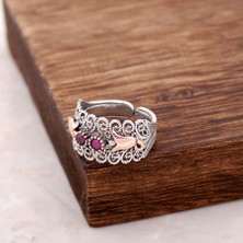 Sümer Telkari Telkari İşlemeli Gümüş Yüzük 2518