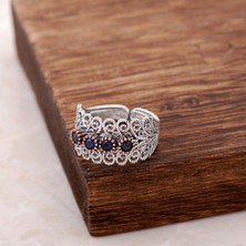 Sümer Telkari Telkari İşlemeli Gümüş Yüzük 2524