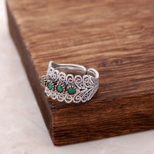 Sümer Telkari Telkari İşlemeli Gümüş Yüzük 2525