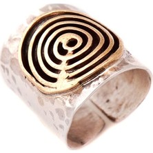 Sümer Telkari Çekiç Dövme El Yapımı Gümüş Yüzük 489