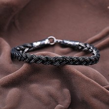 Sümer Telkari Kazaziye El Sarması Oksitli Gümüş Bileklik 2068