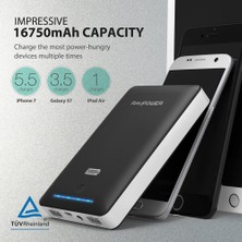 RAVPower 16750mAh Powerbank Çift iSmart 2.0 USB Bağlantısı