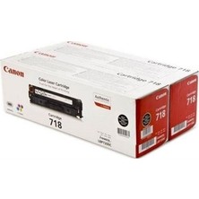 Canon CRG-718BK Siyah Toner 2'li Paket