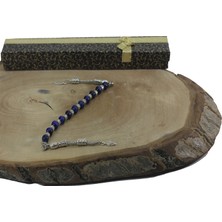 Rd Ekoavm 8 Mm Mavi Kaplan Gözü Zaza Tesbih Yaprak Uçlu Zaza Tespih Rdt2378