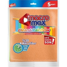 Macromax Clean Rainbow 5'li Temizlik Bezi