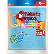 Macromax Clean Rainbow 5'li Temizlik Bezi