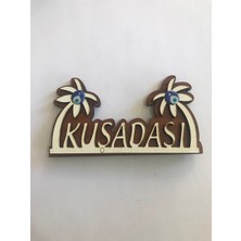 Ahşap Palmiye Kuşadası Buzdolabı Süsü Magnet