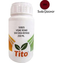 Tito SGB25 Vişne Rengi Sıvı Gıda Boyası - 250 ml