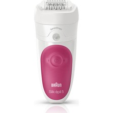 Braun Silk-épil 5 5/500 SensoSmart Epilatör Pembe - 2 Ek Parçalı Islak Ve Kuru Kablosuz Epilasyon Başlangıç Seti