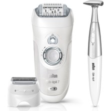 Braun Silk-épil 7 7-561 Islak ve Kuru Kablosuz Epilatör/ Epilasyon + Bikini Bölgesi Kırpıcı Dahil 8 Adet Ekstra