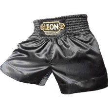 By Leon 1982 Leon Ground Kick Boks ve Muay Thai Şortu Siyah BYL1006