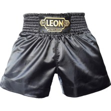 By Leon 1982 Leon Ground Kick Boks ve Muay Thai Şortu Siyah BYL1006