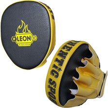 Leon Wall Parmaklı Ellik Lapa Taekwondo ve Boks Lapası BYL5007 Siyah Sarı