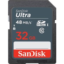 Sandisk 32Gb 48Mb/Sn Ultra Sdhc Hafıza Kartı Class 10