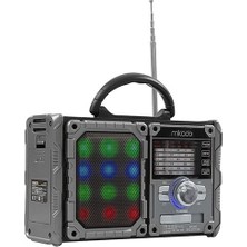 Mikado Mdr - 9Bt Serenad K Usb Tf Destekli Bluetooth Fm - Am*Sw 3 Band Klasik Nostalji Radyo  Siyah Kırmızı