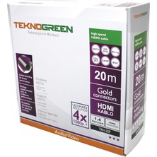 Teknogreen Tkh-20F 20M. Hdmi Kablo