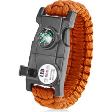 Paracord Outdoor Survival Bileklik - 19İn1 (19 Özellik)